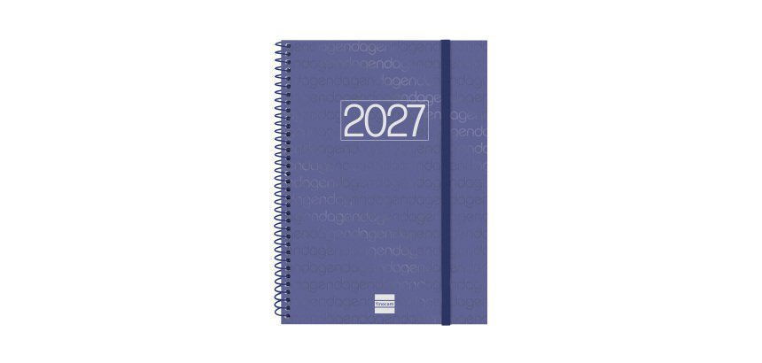 Agenda espiral Year 155 x 215 semana vista Finocam azul