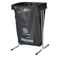 Soporte metálico fijo para bolsas de basura de 100-110 Litros