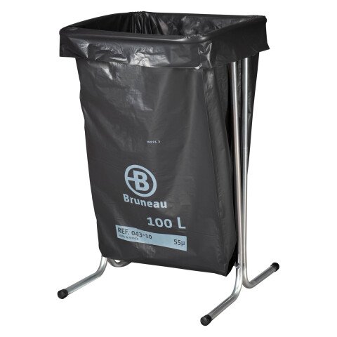 Soporte metálico fijo para bolsas de basura de 100-110 Litros