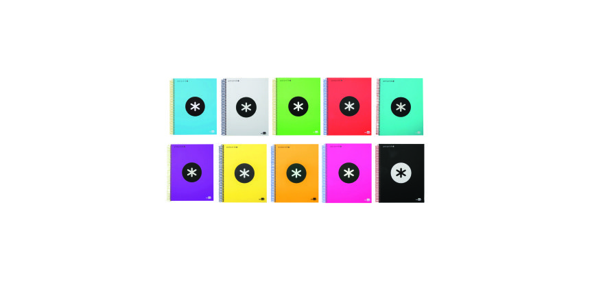 Cuaderno tapa extra-dura A4 cuadrícula 5x5 Antartik Liderpapel - 120 hojas