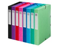 Boîte de classement Idérama en carte pelliculée 7/10e - dos 4 cm - couleurs assorties