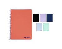 Cuaderno tapa polipropileno A5+ cuadrícula 4x4 Wonder Liderpapel - 80 páginas