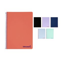Cuaderno tapa polipropileno A5+ cuadrícula 4x4 Wonder Liderpapel - 80 páginas