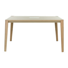 Mesa de reunión Ostrahl 160 x 140 cm Patas de fresno macizo