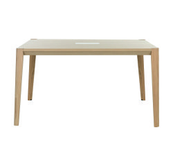Mesa de reunión Ostrahl 160 x 140 cm Patas de fresno macizo