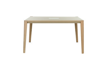 Mesa de reunión Ostrahl 160 x 140 cm Patas de fresno macizo