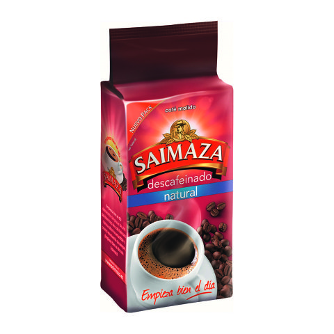 Café molido Saimaza descafeinado natural - Paquete 250 g.
