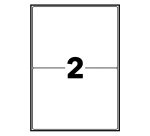 Etiquette adresse laser recyclée 199,6 x 143,5 mm Avery LR7168 blanche - Boîte de 200