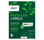Etiquette adresse laser recyclée 99,1 x 57 mm Avery LR7173 blanche - Boîte de 1000