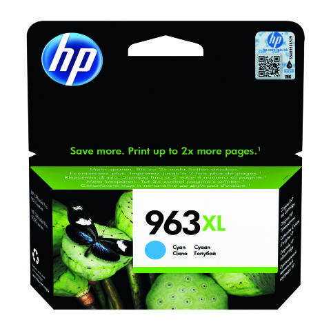 HP 963XL Cartucho original color alta capacidad cian