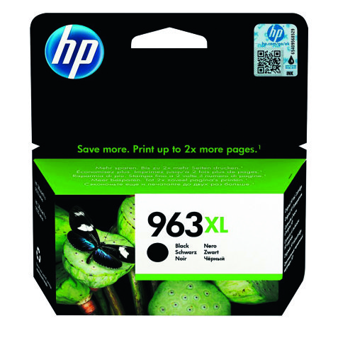 HP 963XL - 3JA30AE Cartouche noire pour imprimante jet d'encre