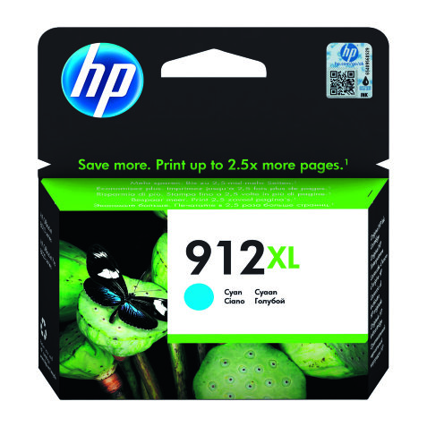 Cartouche HP 912XL couleurs séparées pour imprimante jet d'encre