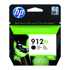 HP 912XL (3YL84AE) cartucho original negro de alta capacidad (825 páginas)