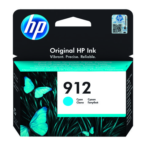 Cartridge HP 912 afzonderlijke kleuren voor inkjetprinter 