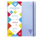 Cuaderno espiral Proactiv'book Linicolor formato 22,5 x 29,7 cm - cuadros pequeños
