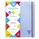 Carnet spirale Proactiv'book Linicolor 22,5 x 27,7 cm - petits carreaux - 160 pages