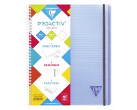 Cuaderno espiral Proactiv'book Linicolor formato 22,5 x 29,7 cm - cuadros pequeños