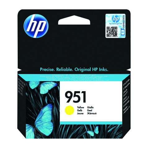 Cartridge HP 951 afzonderlijke kleuren voor inkjetprinter 