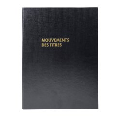 Registre mouvements des titres 591E Exacompta 32 x 24 cm