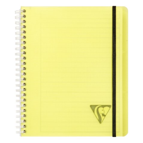 Carnet spirales Proactiv'book Linicolor 16 x 21 cm - blanc ligné - 180 pages