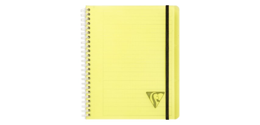 Carnet spirales Proactiv'book Linicolor 16 x 21 cm - blanc ligné - 180 pages