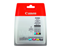 Canon CLI-571 Pack de 4 cartuchos Originales negro + colores (4 x 349 páginas) 