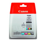 Canon CLI-571 Pack de 4 cartuchos Originales negro + colores (4 x 349 páginas) 