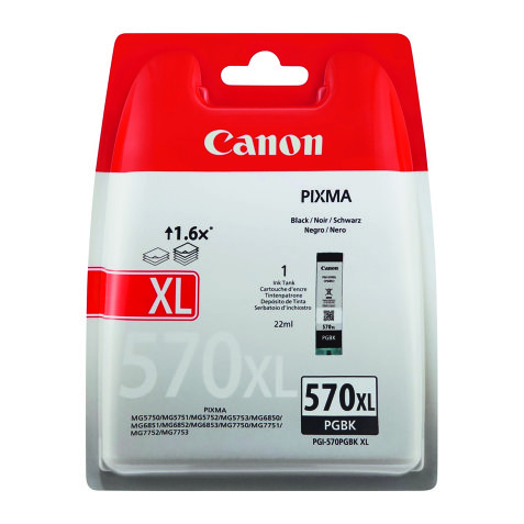 Canon PGI-570XL Cartucho negro Original alta capacidad (500 páginas) 