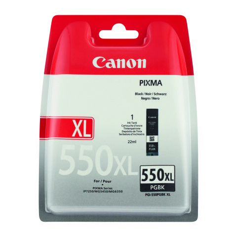 Canon PGI-550XL Cartucho negro Original alta capacidad (500 páginas)