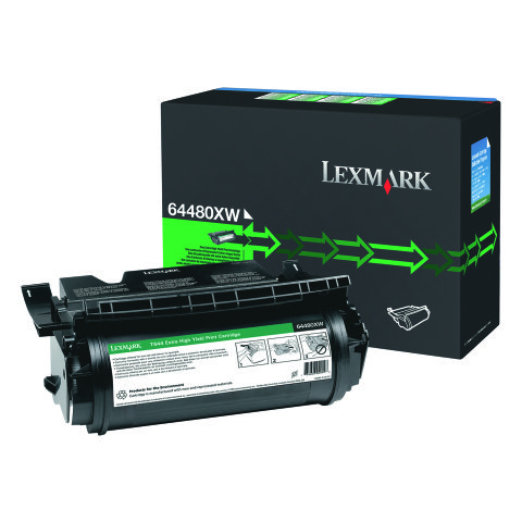 Lexmark 64480XW Tóner negro Original Alto rendimiento (32000 pag)