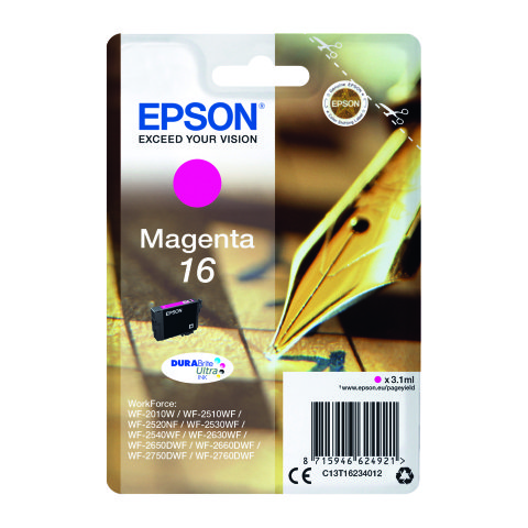 Epson 16 cartucho original Magenta (165 páginas)