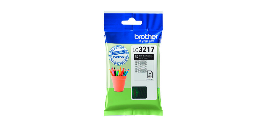 Brother LC3217BK cartucho original negro  (550 páginas)