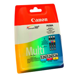 Canon CLI-526 Pack de 3 cartuchos Originales tricolor (3 x 150 páginas) 