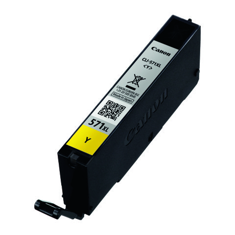 Canon CLI-571XL Cartucho original Amarillo (375 páginas)