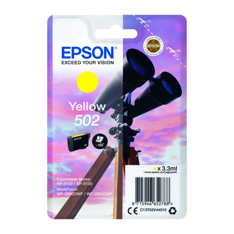 Epson 502 Cartucho original Amarillo (165 páginas)