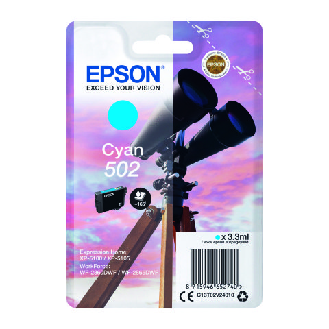 Epson 502 Cartucho original Cian (165 páginas)