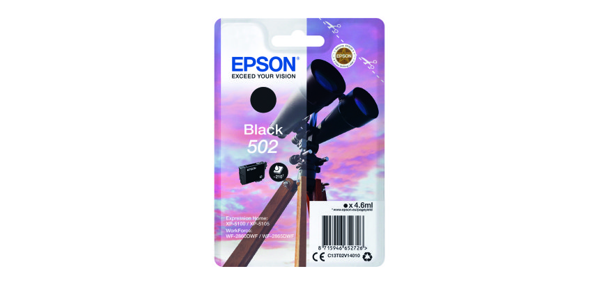 Epson 502 Cartucho negro Original (210 páginas) 