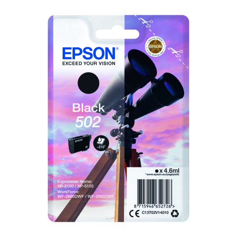 Epson 502 Cartucho negro Original (210 páginas)
