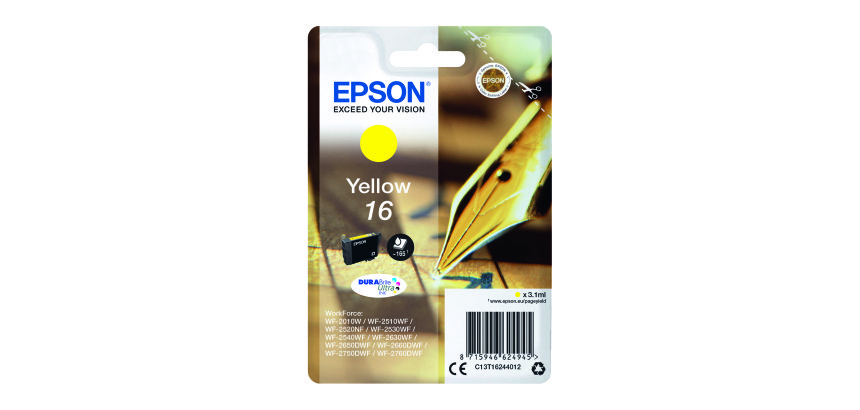 Epson 16 cartuchos originales Colores separados cian, magenta amarillo (165 páginas) 