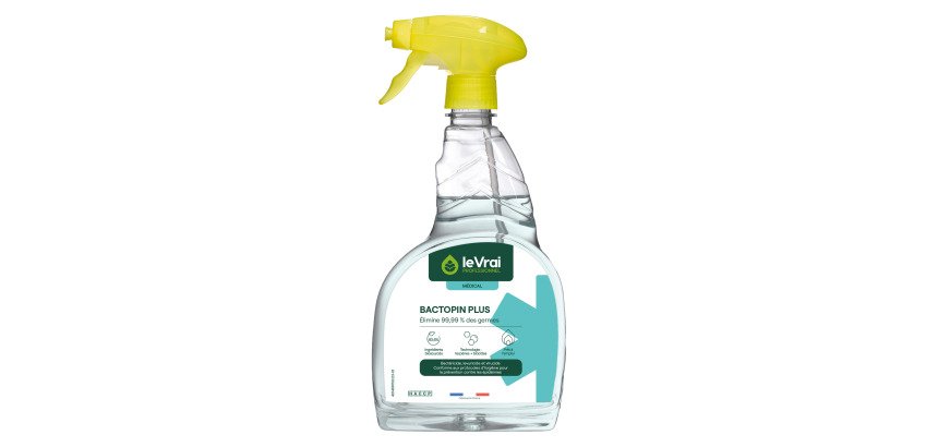 Détergent désinfectant odorisant Le Vrai Bactopin Plus - Spray de 750 ml
