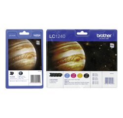 Brother grand pack LC1240 1 cartouche noire + 1 multipack noir + couleur grande capacité pour imprimante à jet d'encre