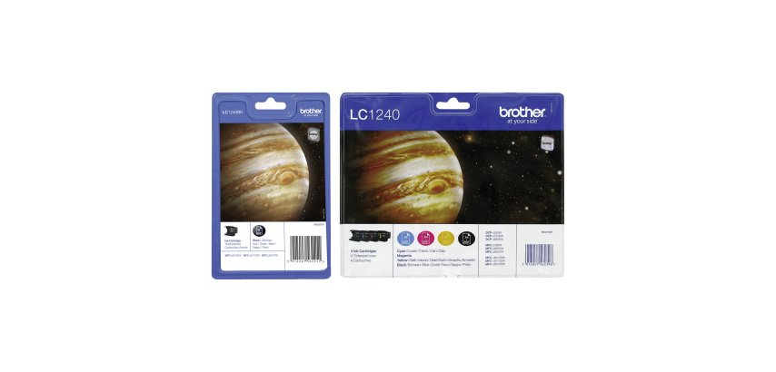 Brother grand pack LC1240 1 cartouche noire + 1 multipack noir + couleur grande capacité pour imprimante à jet d'encre