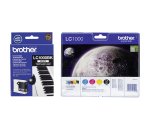 Big pack of 5 cartridges Brother LC-1000 1 black cartridge + 1 multipack black + color