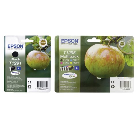 Epson T1291 + T1295 Pack 5 cartuchos originales (2 negro + 3 colores)