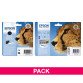 Epson big pack T0711 + T0715 1 zwarte cartridge + 1 multipack zwart + kleur hoge capaciteit voor inkjetprinter