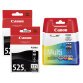 Canon big pack 2x PGI525 + 1 multipack color high capacity for inkjet printer