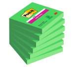 Notes repositionnables couleurs Super Sticky Post-it 76 x 76 mm - bloc de 90 feuilles