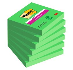 Notas Super Sticky Post It 76 x 76 mm - bloc de 90 hojas