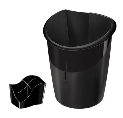 Pack papiermand + pennenhouder Cep Ellypse zwart