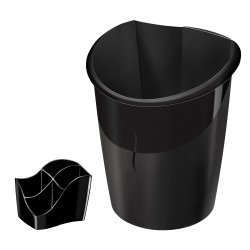 Pack paper basket + pen holder Cep Ellypse black